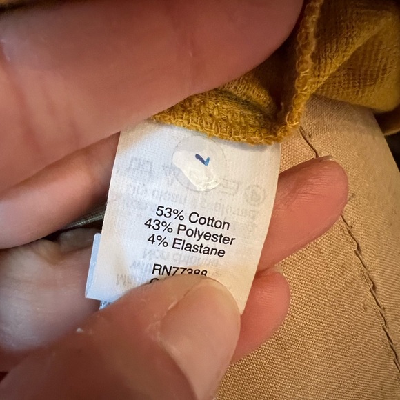 Madewell sleeveless gold textured material top with buttons medium - Picture 5 of 8